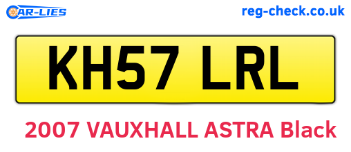 KH57LRL are the vehicle registration plates.