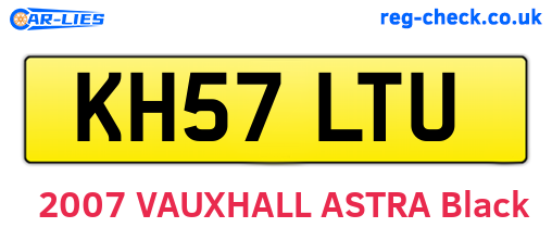 KH57LTU are the vehicle registration plates.
