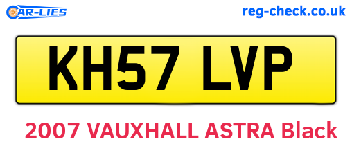 KH57LVP are the vehicle registration plates.