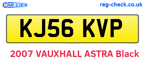 KJ56KVP are the vehicle registration plates.