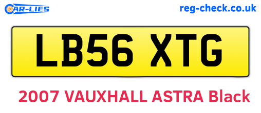 LB56XTG are the vehicle registration plates.