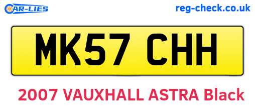 MK57CHH are the vehicle registration plates.