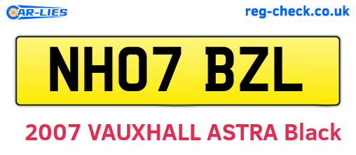 NH07BZL are the vehicle registration plates.
