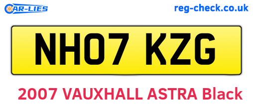 NH07KZG are the vehicle registration plates.