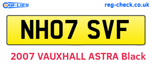 NH07SVF are the vehicle registration plates.