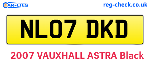 NL07DKD are the vehicle registration plates.