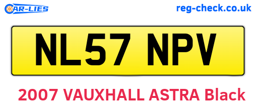 NL57NPV are the vehicle registration plates.