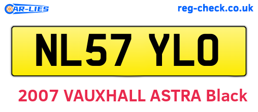 NL57YLO are the vehicle registration plates.