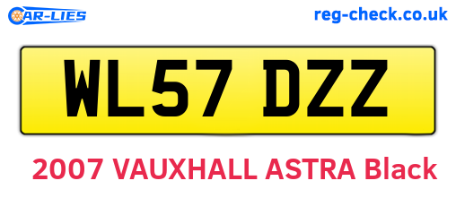 WL57DZZ are the vehicle registration plates.