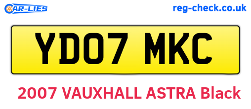 YD07MKC are the vehicle registration plates.