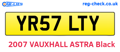 YR57LTY are the vehicle registration plates.