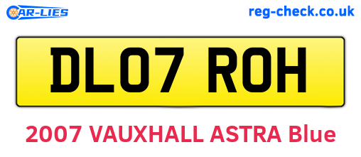 DL07ROH are the vehicle registration plates.