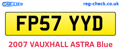 FP57YYD are the vehicle registration plates.