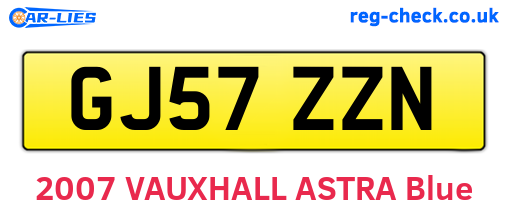 GJ57ZZN are the vehicle registration plates.