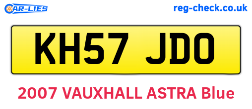 KH57JDO are the vehicle registration plates.