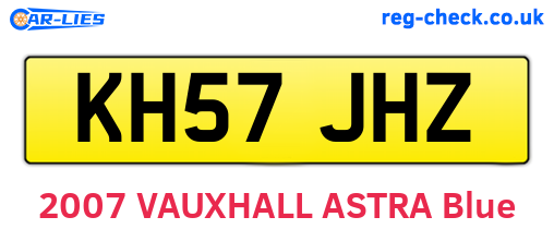 KH57JHZ are the vehicle registration plates.