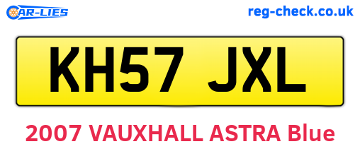 KH57JXL are the vehicle registration plates.