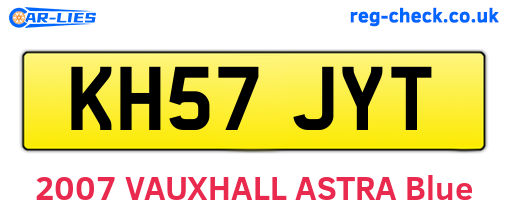 KH57JYT are the vehicle registration plates.