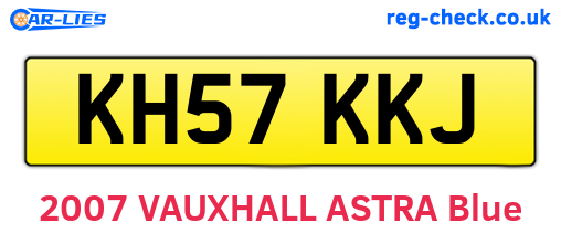 KH57KKJ are the vehicle registration plates.