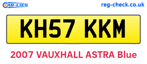 KH57KKM are the vehicle registration plates.