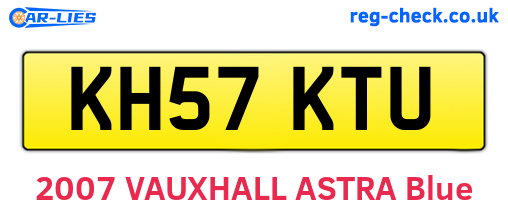 KH57KTU are the vehicle registration plates.