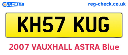 KH57KUG are the vehicle registration plates.