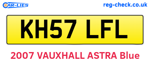 KH57LFL are the vehicle registration plates.