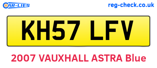 KH57LFV are the vehicle registration plates.