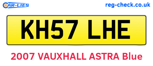 KH57LHE are the vehicle registration plates.