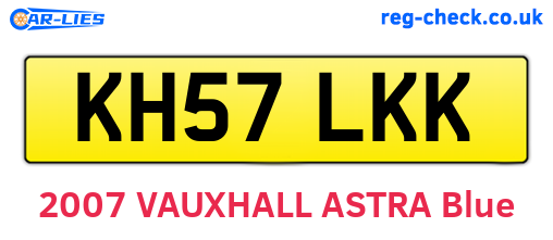 KH57LKK are the vehicle registration plates.
