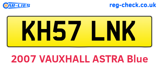 KH57LNK are the vehicle registration plates.