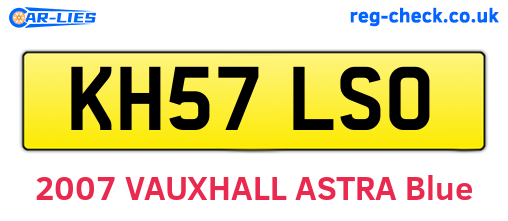KH57LSO are the vehicle registration plates.