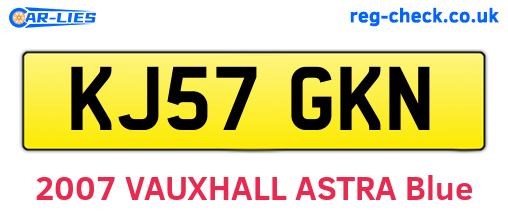 KJ57GKN are the vehicle registration plates.