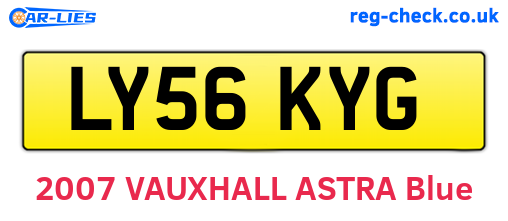 LY56KYG are the vehicle registration plates.