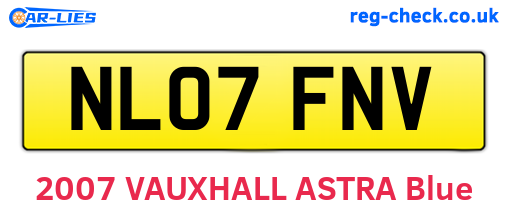 NL07FNV are the vehicle registration plates.