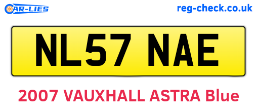 NL57NAE are the vehicle registration plates.