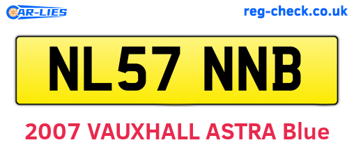 NL57NNB are the vehicle registration plates.