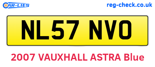 NL57NVO are the vehicle registration plates.