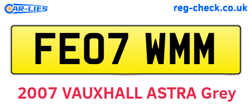 FE07WMM are the vehicle registration plates.