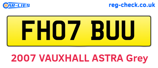 FH07BUU are the vehicle registration plates.