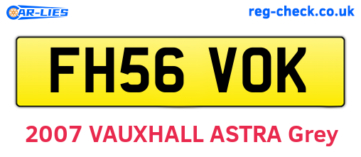 FH56VOK are the vehicle registration plates.