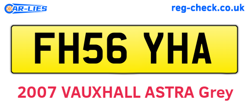 FH56YHA are the vehicle registration plates.