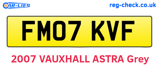 FM07KVF are the vehicle registration plates.