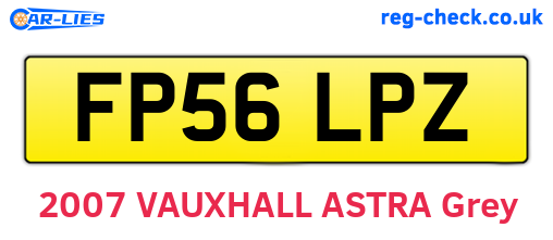 FP56LPZ are the vehicle registration plates.