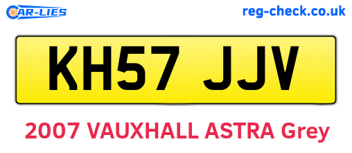 KH57JJV are the vehicle registration plates.
