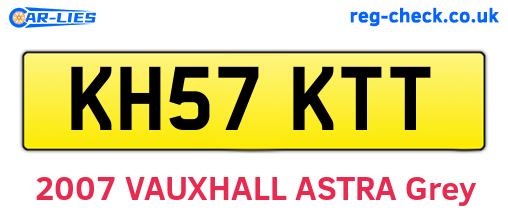 KH57KTT are the vehicle registration plates.