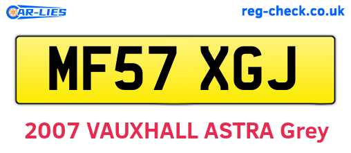 MF57XGJ are the vehicle registration plates.