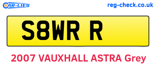 S8WRR are the vehicle registration plates.