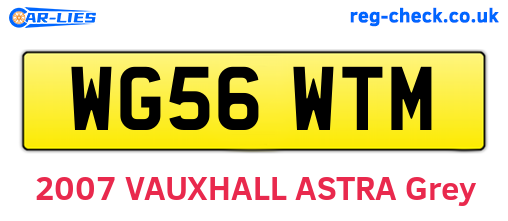 WG56WTM are the vehicle registration plates.