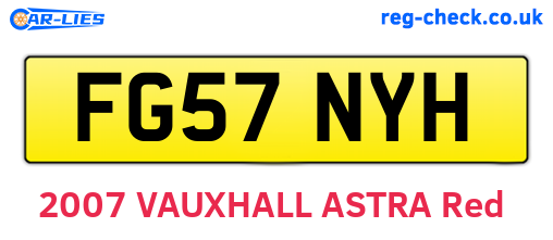 FG57NYH are the vehicle registration plates.